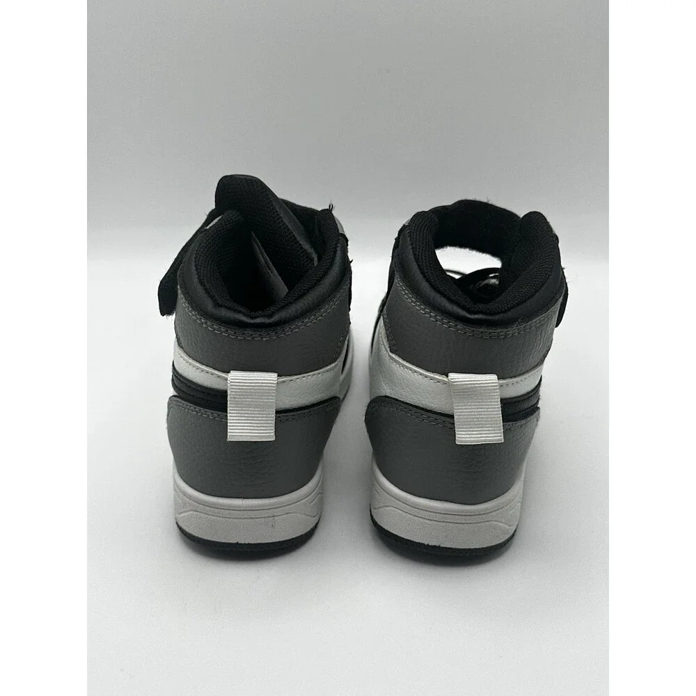 Max Casuals Toddler Kids Size 7 High Top Sneakers Black White Gray Panda